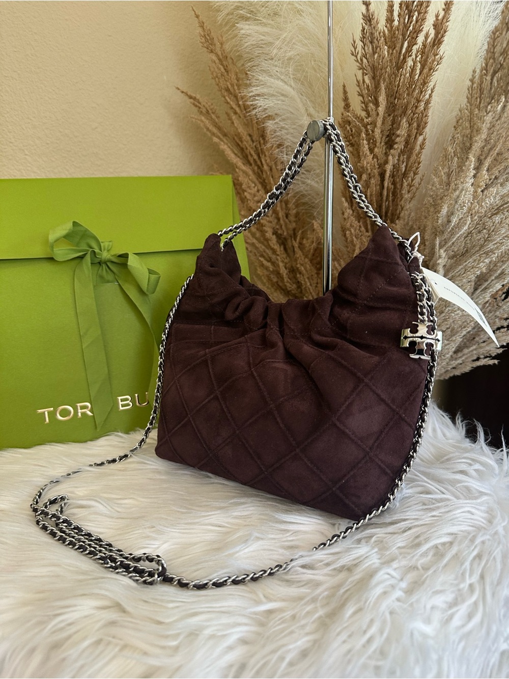 Tory Burch Mini Fleming Hobo Bag